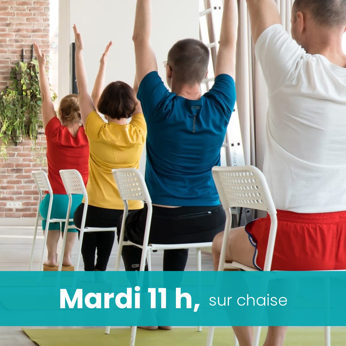 Yoga sur chaise en ligne · Mardi 11 h
